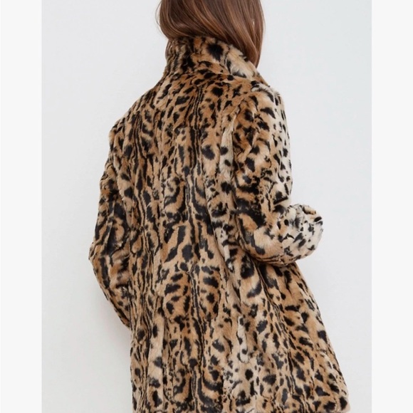 Velvet Graham & Spencer Anthropologie Leopard Print Teddy Jacket Large - Picture 2 of 6